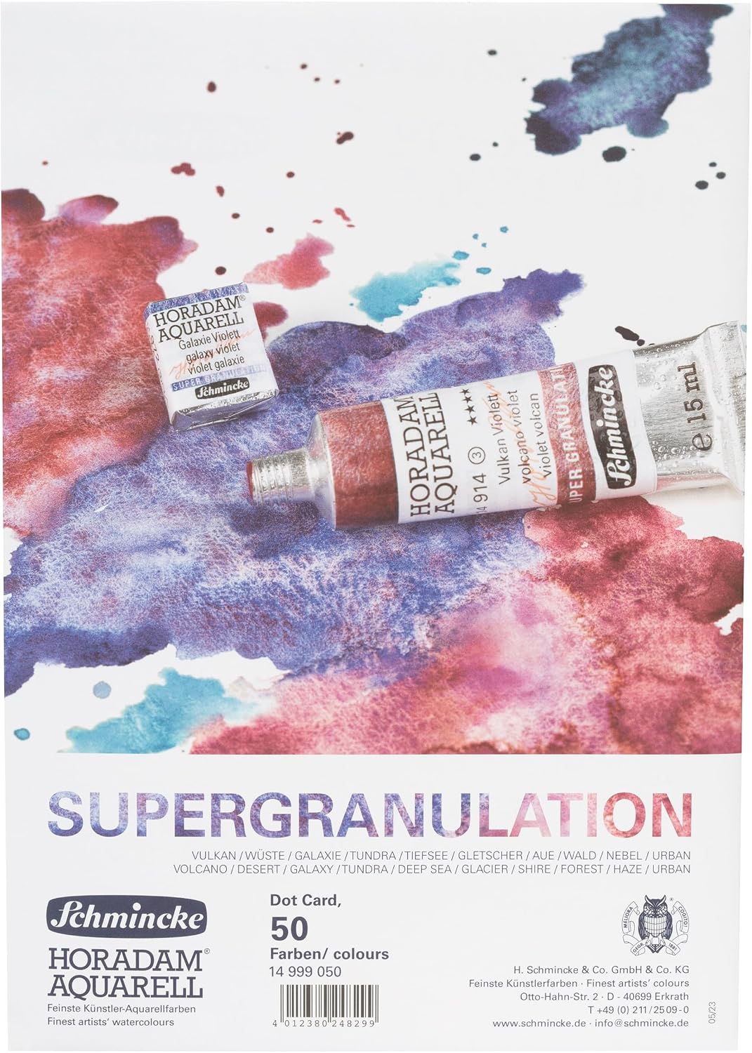 Schmincke Horadam Aquarell Dotcard with 50 Shades, 14 999 050