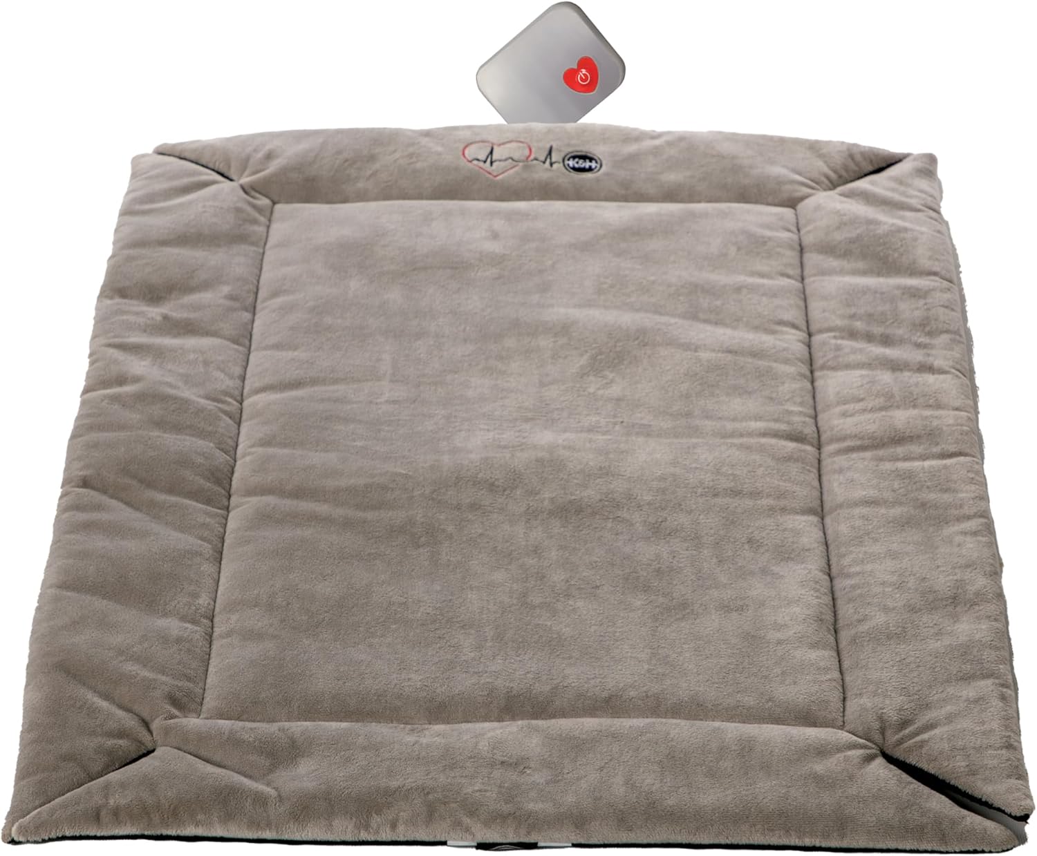 K&H Pet Products Gray Fleece Puppy Crate Pad for Small Breeds, 14×22″