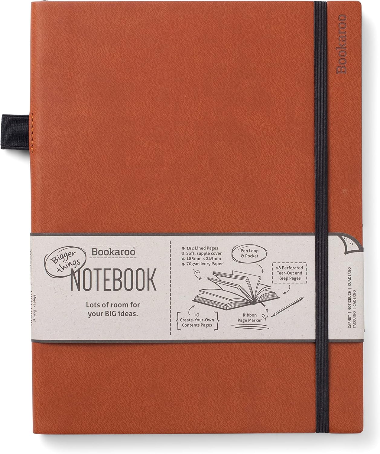 IF Bookaroo Bigger Things Notebook Journal - Turquoise