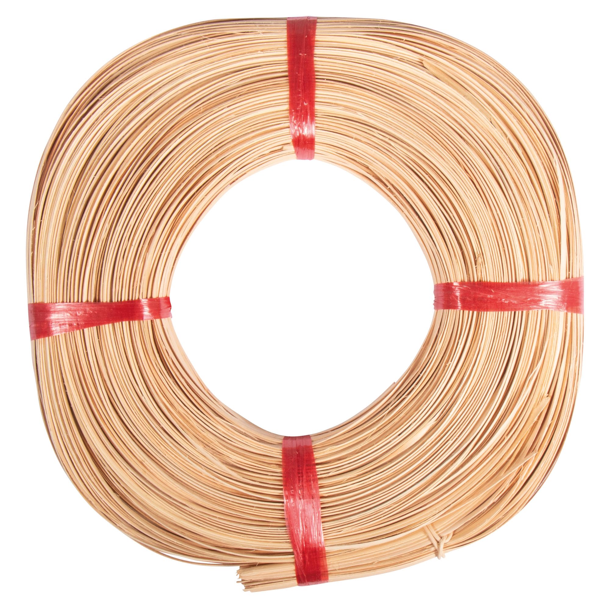 Rayher Natural Flat Rattan Reed For Basket Weaving And Wicker Repair, Repair Binder Cane, Coil Of Reeds 1Lb, Diameter 4Mm, Flat, 6503600