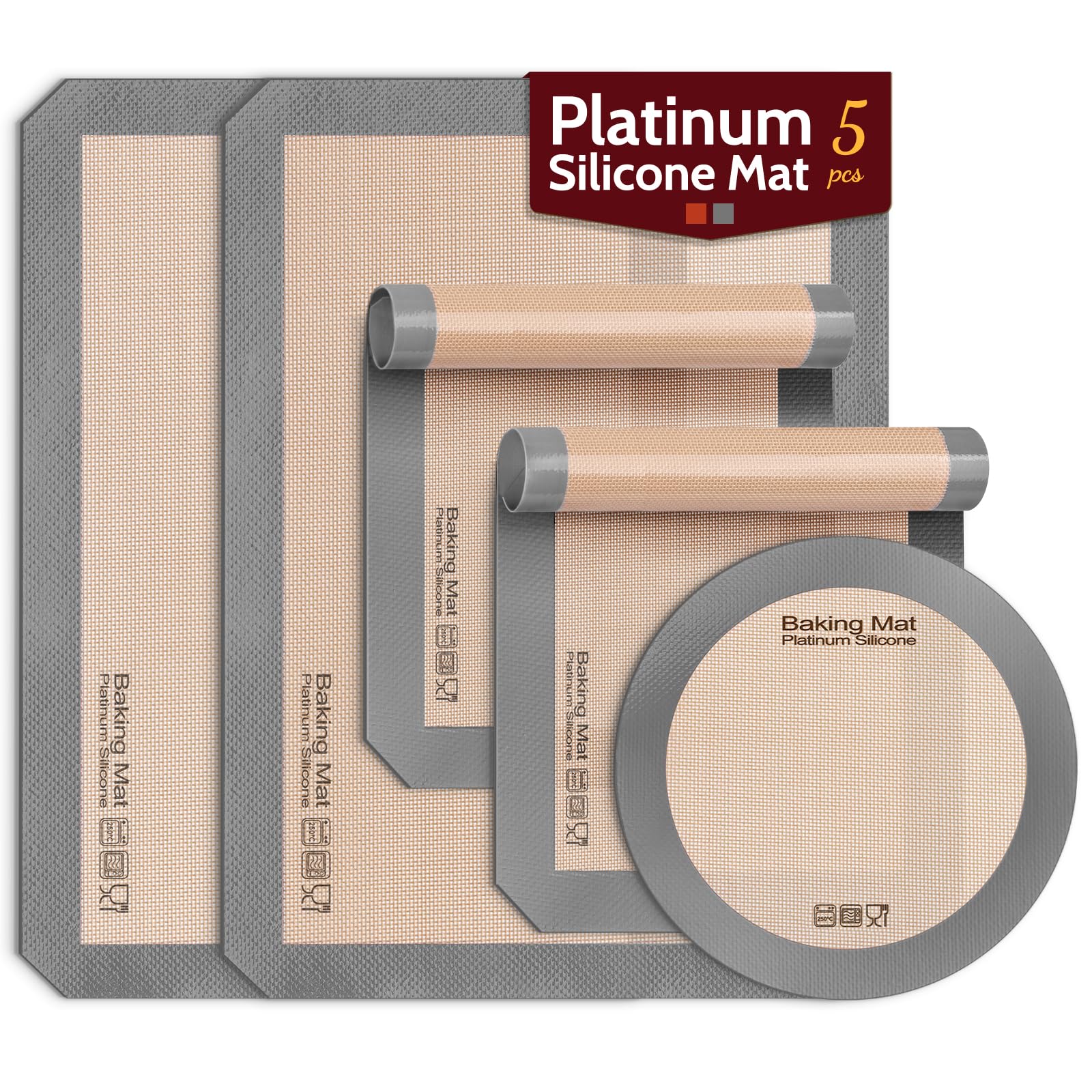 Sopito 5-Piece Baking Mat Set