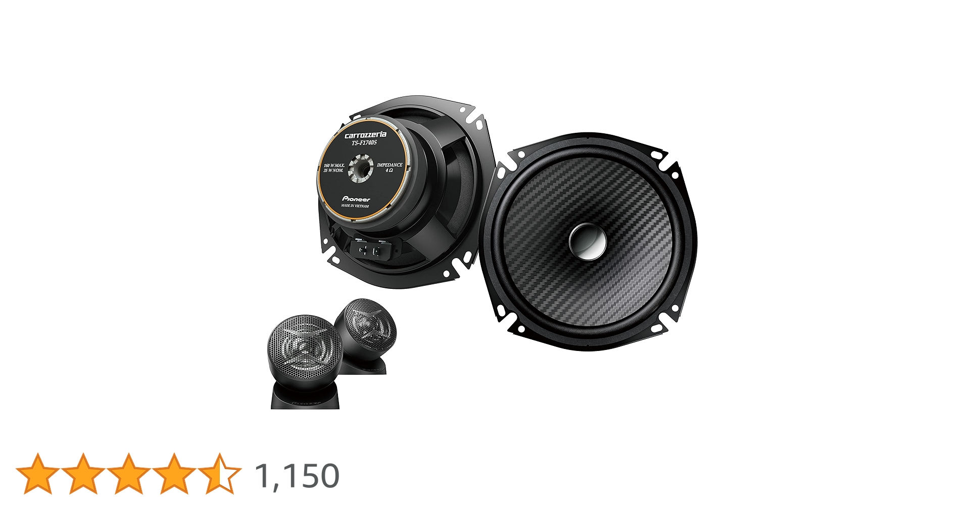 Amazon.co.jp: Pioneer TS-F1740S-2 Carrozzeria 6.7-inch (17