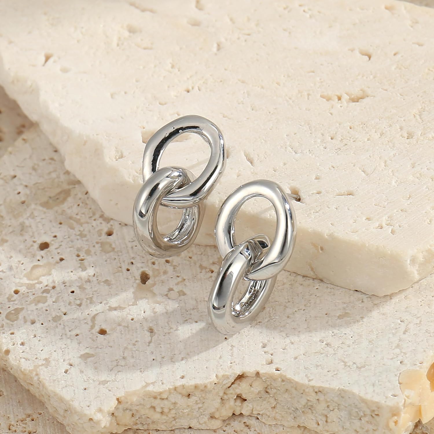 Gold Earrings For Women Dangle Drop Statement Elegant Earring Jewelry Gifts - Image 5