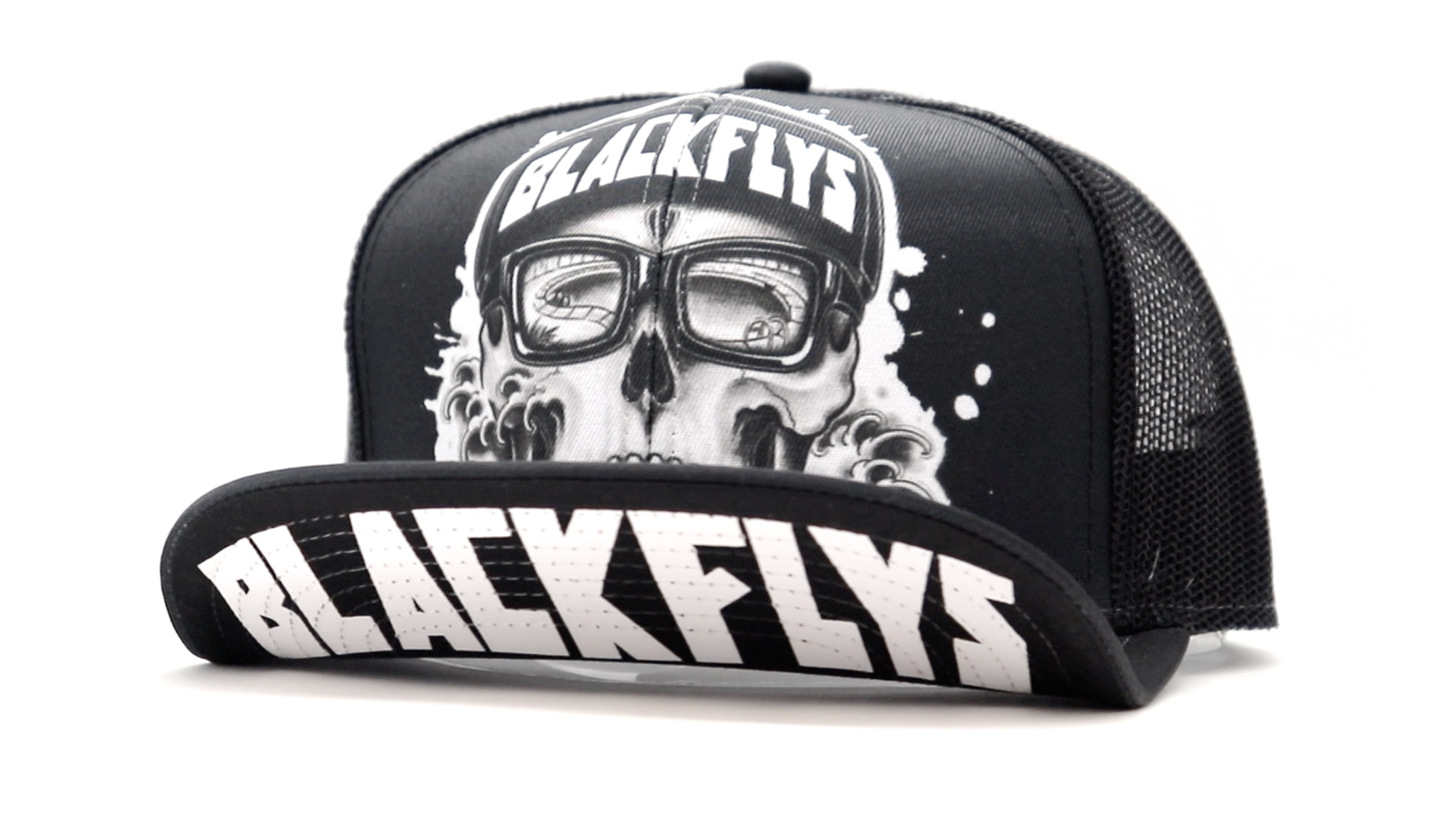 Amazon.com: Black Flys Backyard Homie Flip-Bill Trucker Black