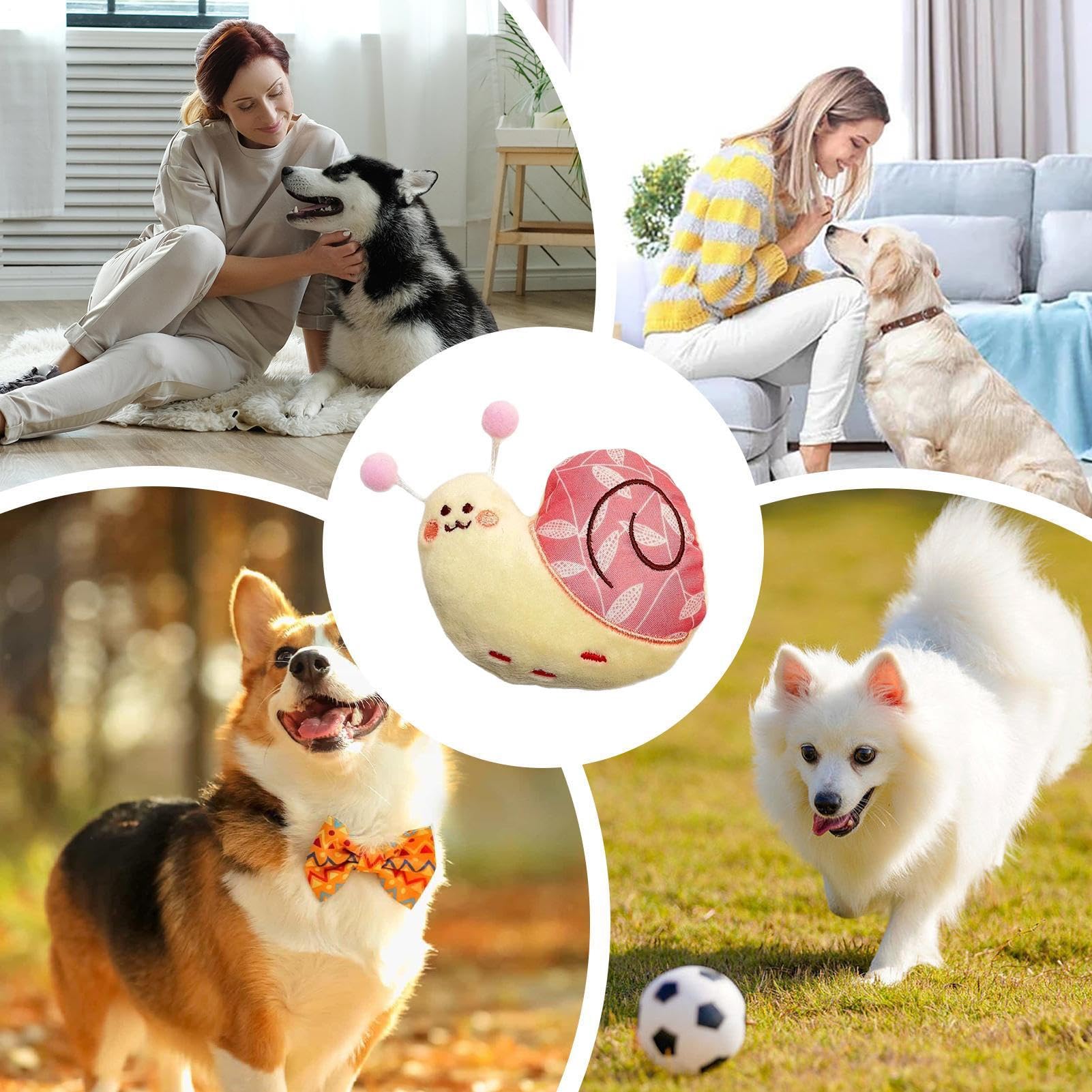 Giocattoli Peluche per Cani | Giocattoli Calmanti per Masticatori Aggressivi - Strumento di Gioco per Animali Domestici a di Lumaca per la Pulizia dei