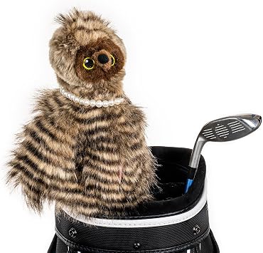Daphnes Headcovers Owl Hybrid Headcover | Premium Hybrid and Fairway Wood Headcovers | Funny Golf Club Covers | Stylish Protection for Clubs | Mens Golf Gear | Hybrid Headcover for Men and Women
