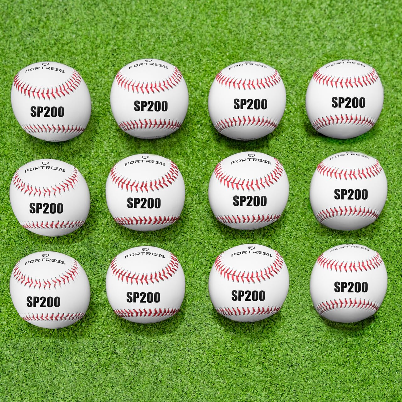 FORTRESS Pelotas de béisbol de 23 cm | Béisbol de tamaño Oficial para Profesionales, Entrenamiento o Uso recreativo [Paquete de 1, 12 o 34]
