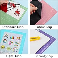 Vista 4 de Alfombrilla de corte para Circut, 12 x 12 pulgadas, paquete de 10 alfombrillas adhesivas para máquina Maker/Explore Air 2/Air/One StandardGrip