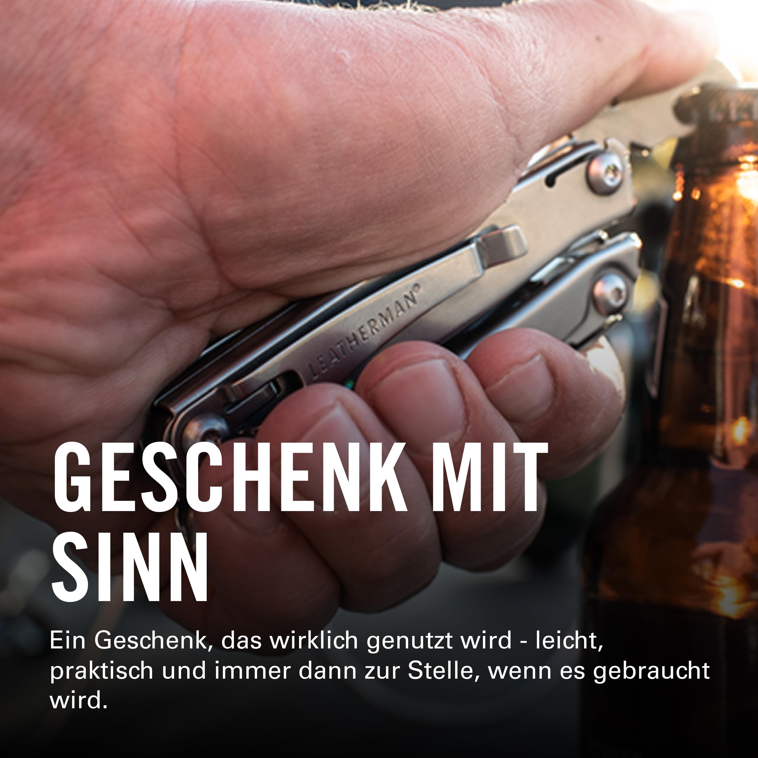 Leatherman Rev Multi-Tool - 14 Werkzeuge mit Klinge für Camping und Heimwerken - Edelstahl, Silber
