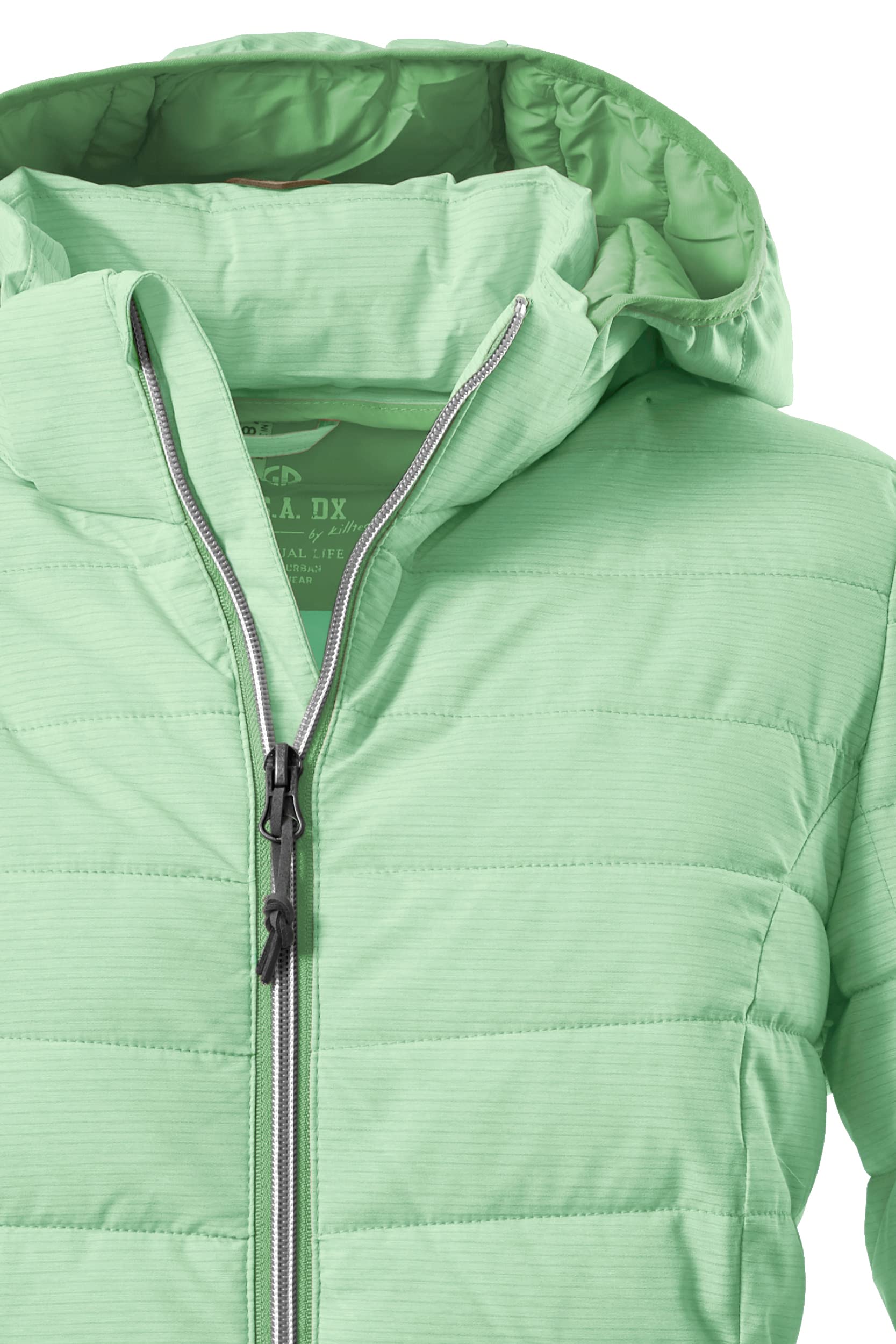 G.I.G.A. DX Damen Uyaka Stripe Lässige Funktionsjacke in Daunenoptik mit abzippbarer Kapuze
