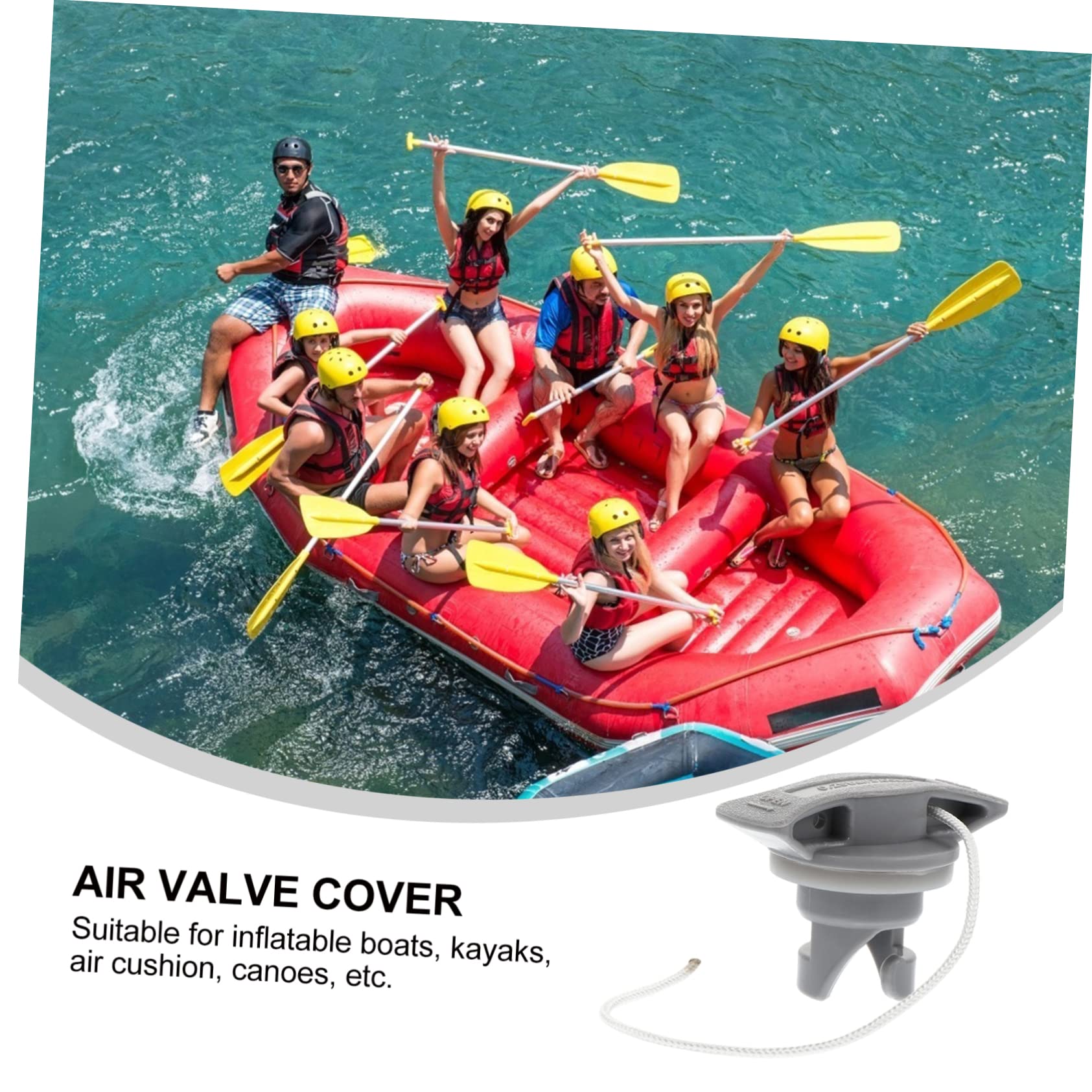 VANZACK 20pezzi Valvole per Canoe e Kayak Coprivalvole Gonfiabili con Design Portatile e Facile Installazione Adatte per Barche Canoe e Accessori Nautici