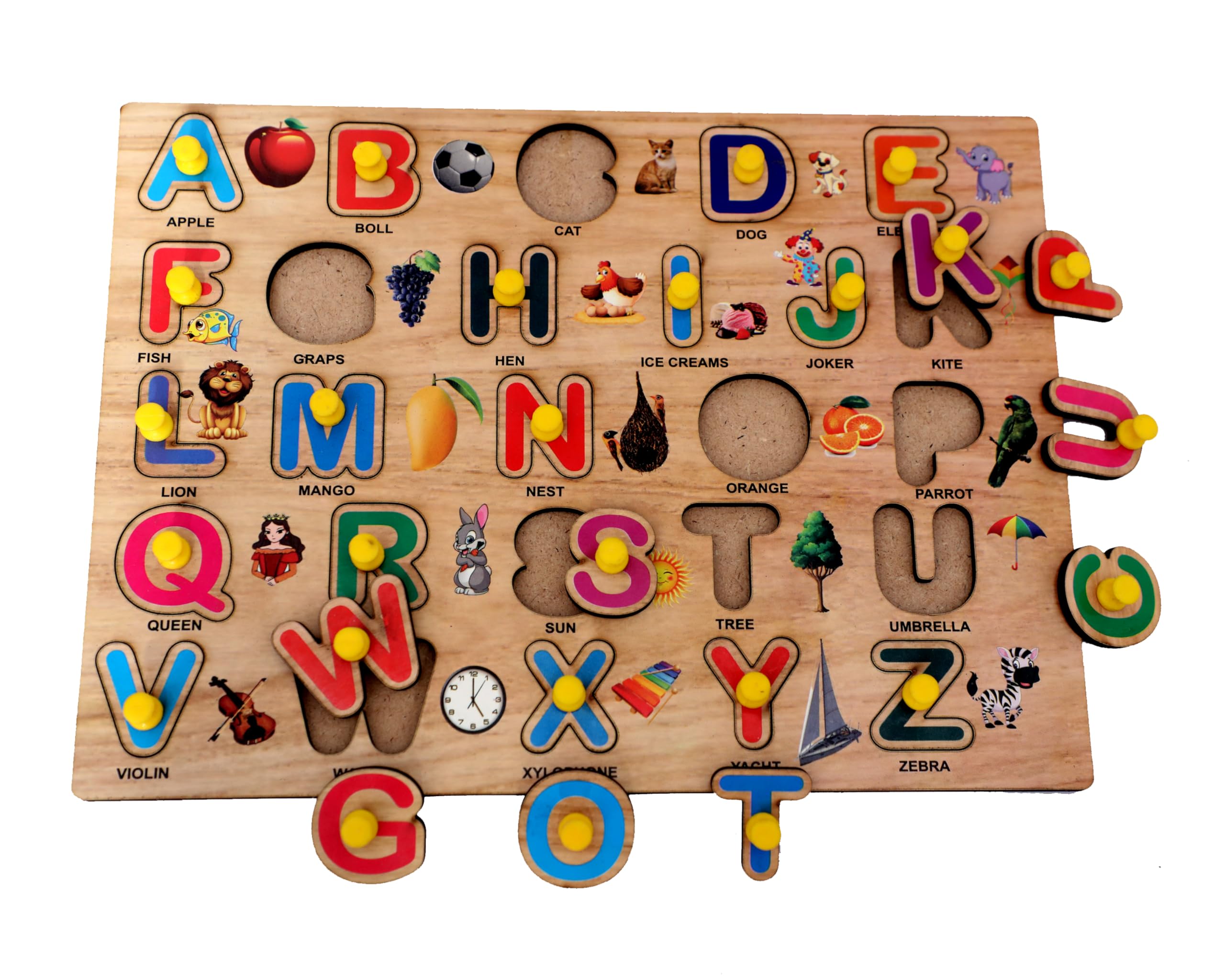 Tanishka Colorful Wooden Puzzle: Engaging Jigsaw Fun for Kids | Educational Board Game for Baby Learning, ABCD, Numbers, Shapes | Promotes Cognitive Development, Counting, and Shape Recognition (B0CPCTMRDN) Amazon Price History, Amazon Price Tracker