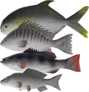 4 Pieces Artificial Fish Plastic Foam Fish Decoration
