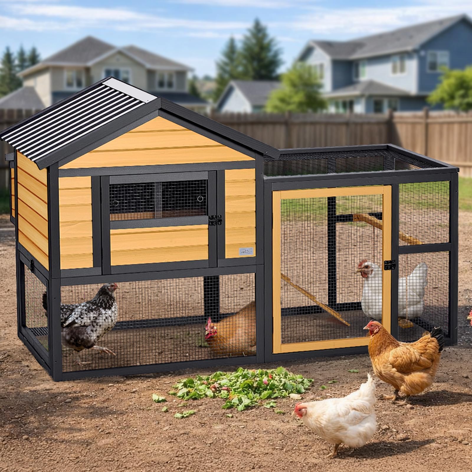 Petsfit Chicken Coop for 4-6 Chickens