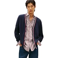 Tommy Hilfiger Uomo Cardigan Giacca in Maglia con Chiusura con Bottoni