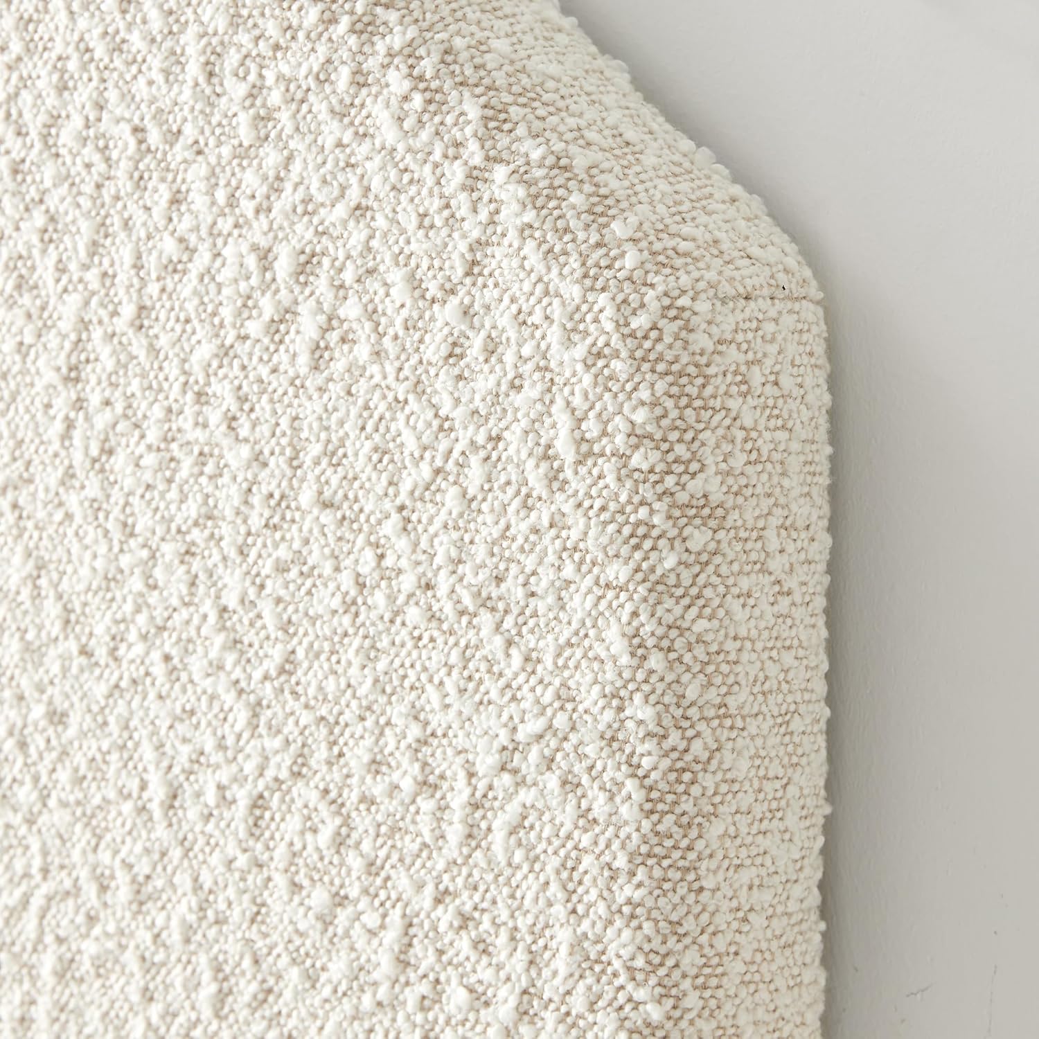 Tavira Allure® Boucle Dorm Headboard with Legs - Taupe Cream