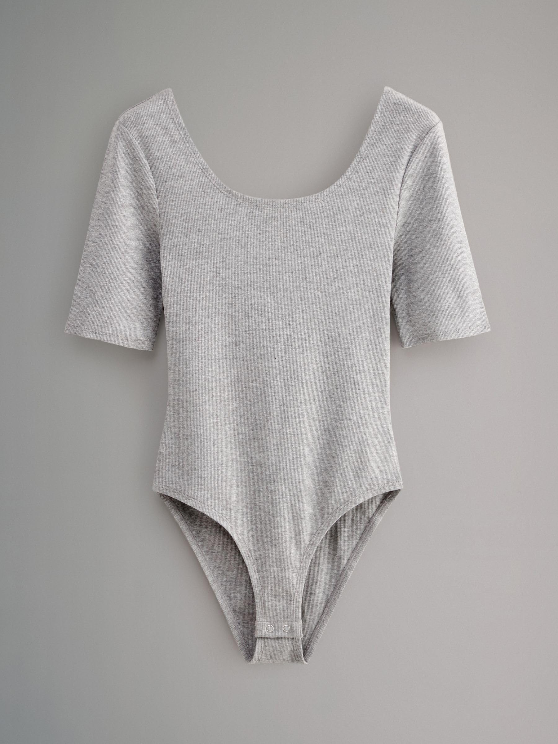 THE SET Femme Body côtelés à encolure dégagée, lot de 3