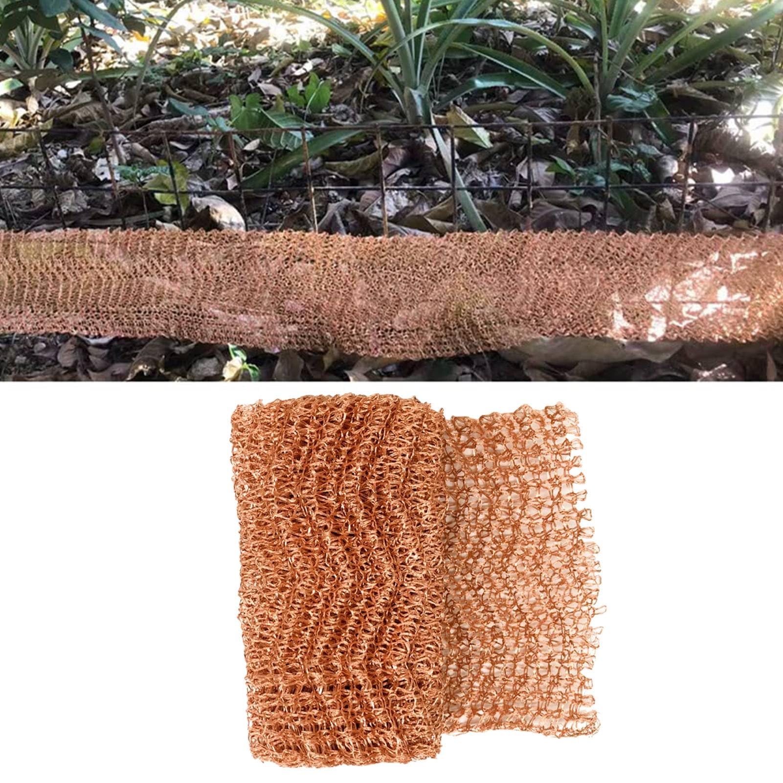 5 Inch x 19.7 Feet Copper Mesh Roll, Roll Vapor Filters Copper Fill Fabric Keep Rodent OutSnail Trap Proof Copper Knitted Wire Mesh