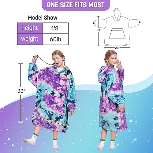 Miniatura 85 de Catalonia Rainbow Cat Oversized Blanket Hoodie Sweatshirt for Kids, Wearable Fleece Pullover with Large Front Pocket, Teen Boys Girls Gift