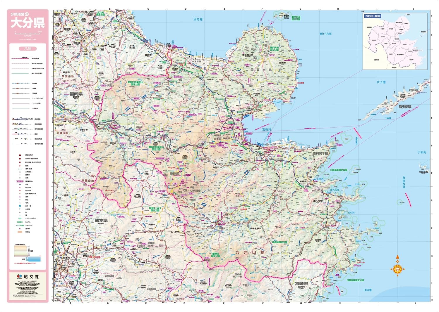 旺文社 - 分県地図 スクリーンマップ 分県地図 奈良県 ｜企業・自治体向けの観光