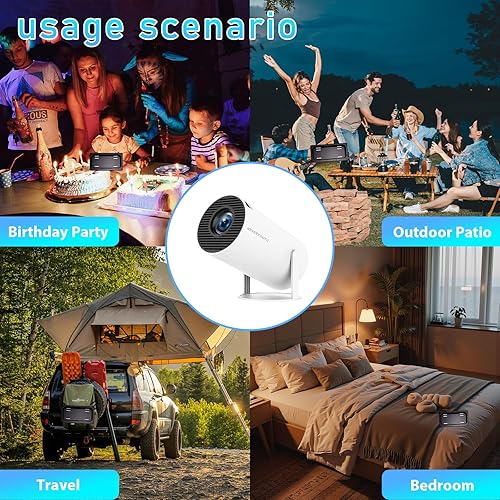 Miniatura 7 de Proyector con juegos incorporados más de 36,000 juegos retro mini proyector con WiFi y Bluetooth, proyector de películas de juegos 2 en 1 4K con 2