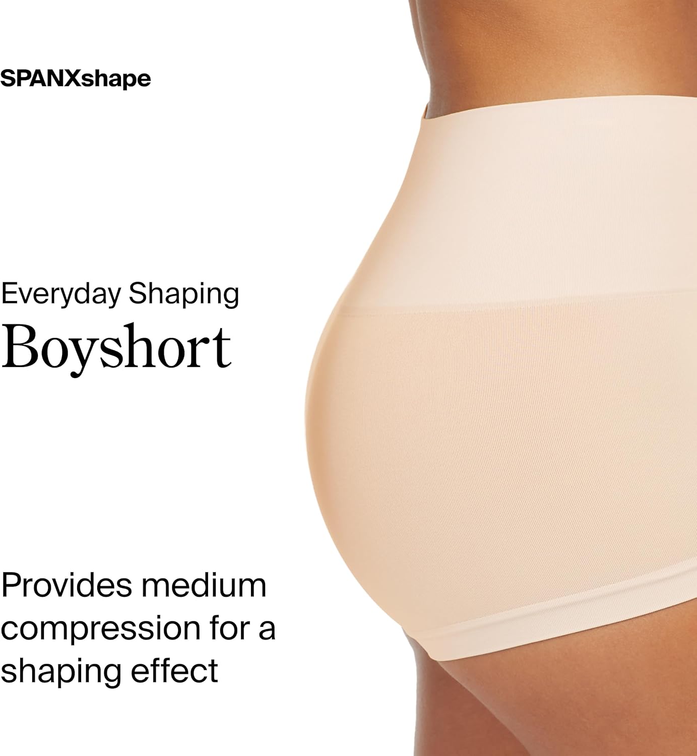 SPANX SPANXshape Everyday Shaping Boyshort - Comfortable Core Control Shapewear Underwear - Invisible Under Clothes - No-Show - Image 2