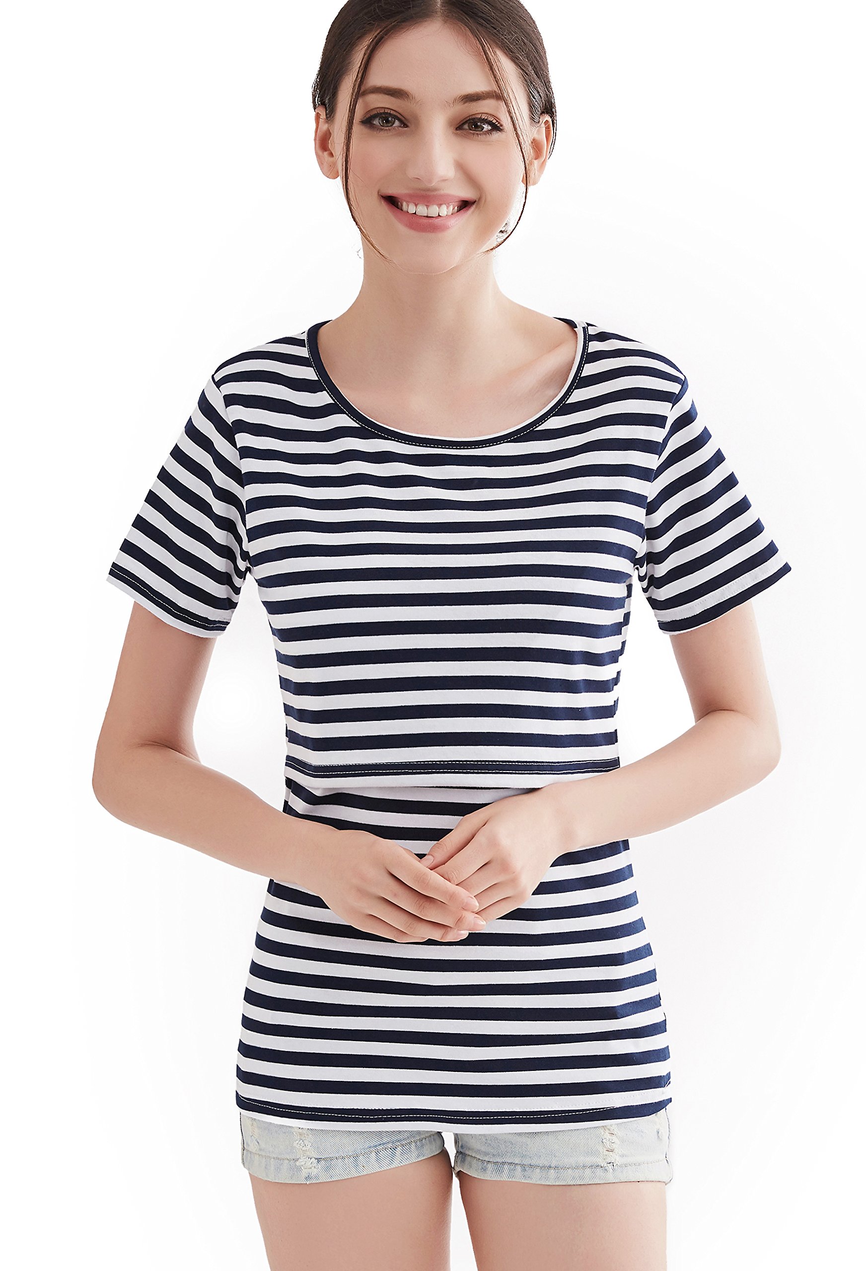 CAKYEWomen's Maternity Nursing Shirt Tank Tops Breastfeeding Cothes