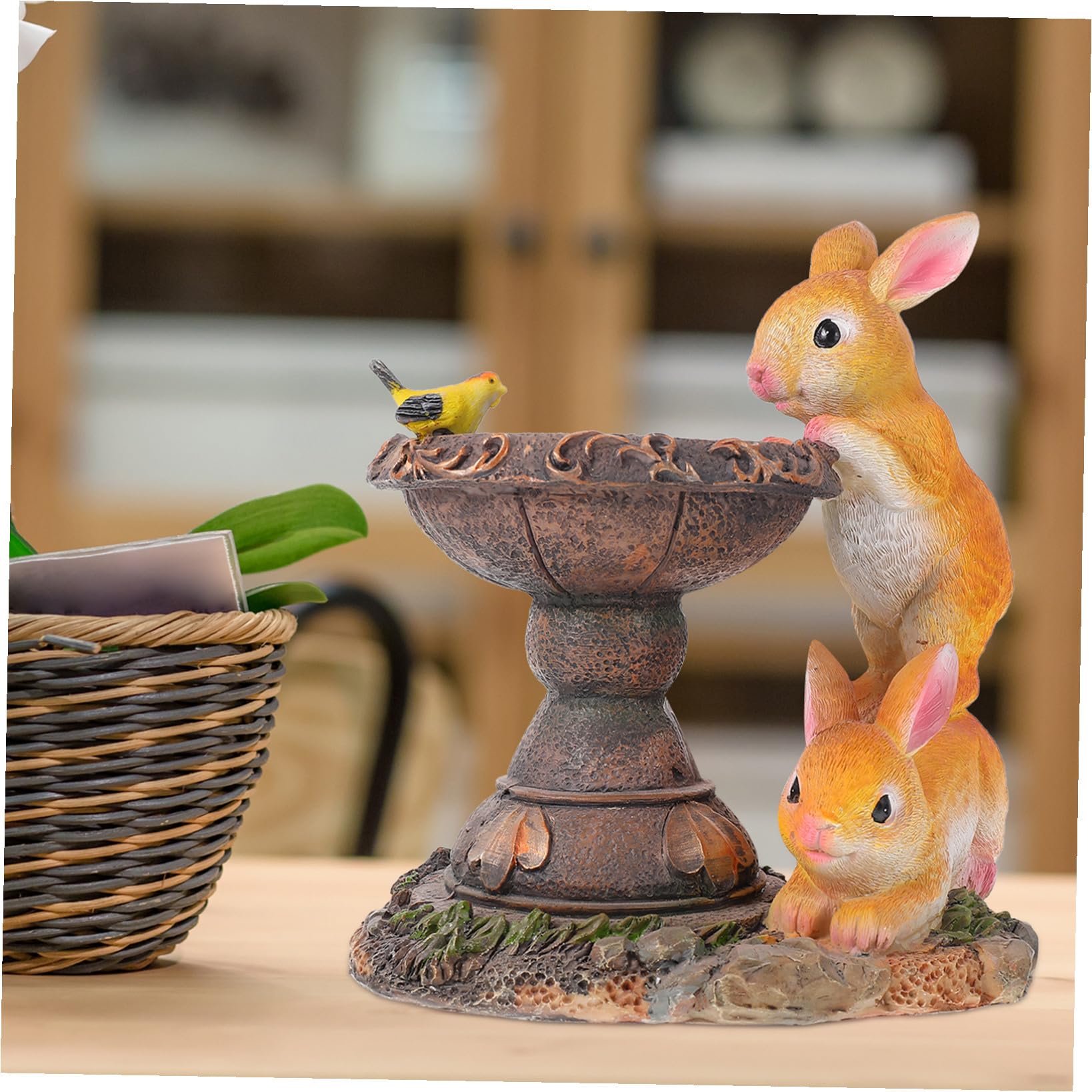 Toyvian Ornement De Lapin à Énergie Solaire Sculpture Solaire Décoration De Jardin Accessoire Aménagement De Jardin Luminaire Décoratif