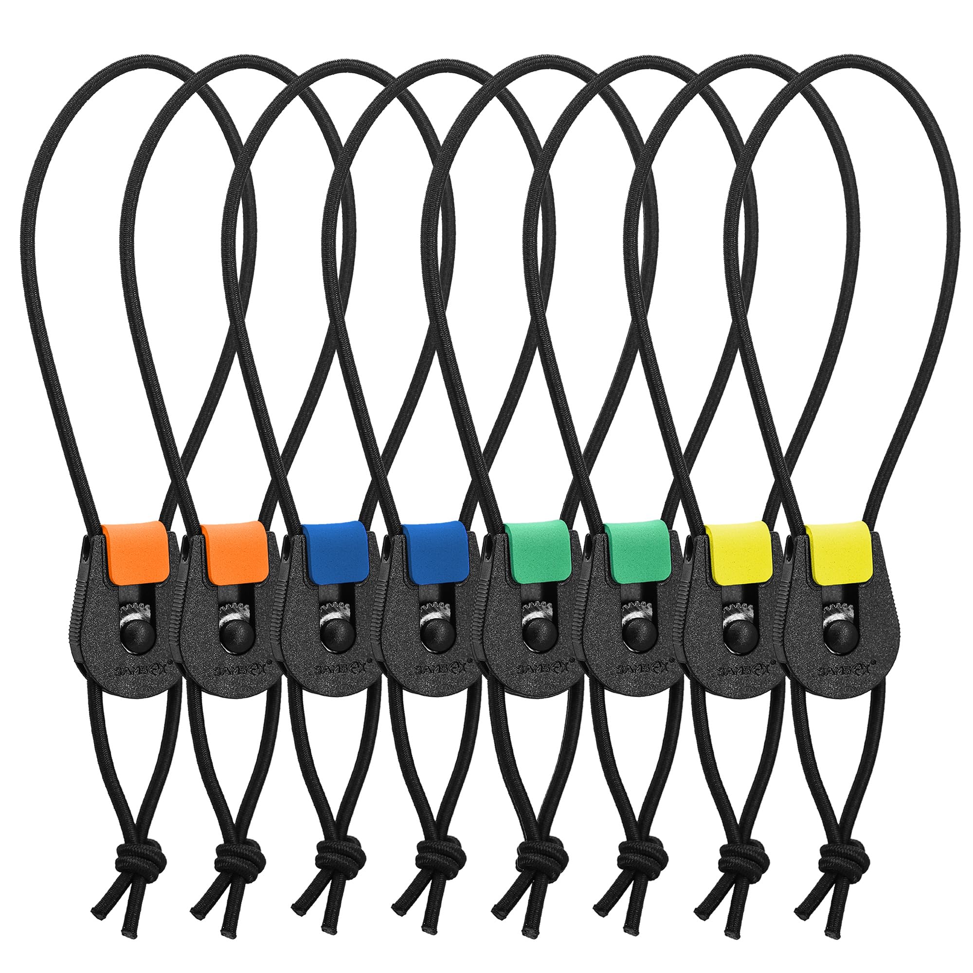 SAMSFX Fishing Rods Belt Stretchy Wrap Pole Straps Elastic Cable Ties for Casting, Spinning & Fly Rods