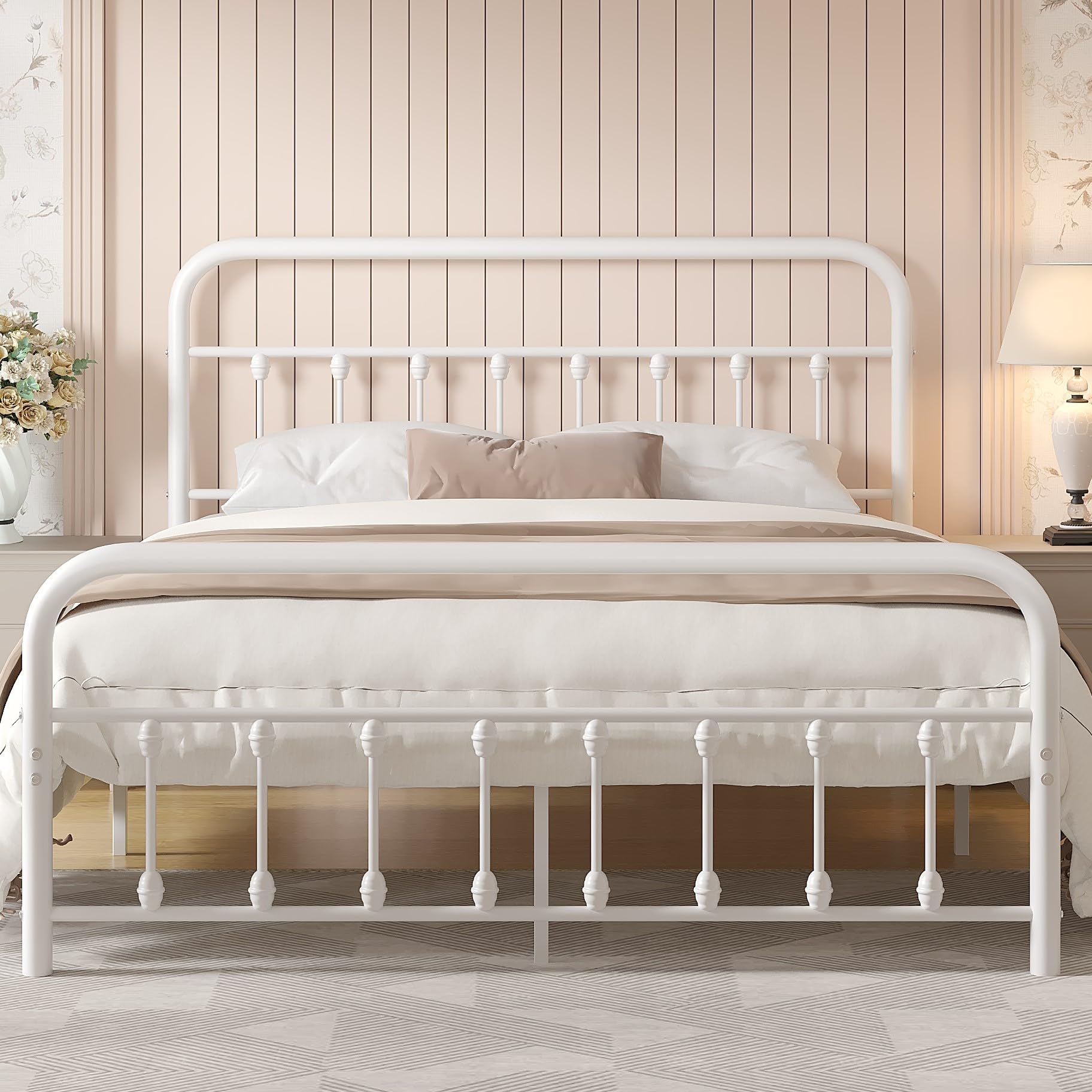 VECELO Victorian Style Bed Frame
