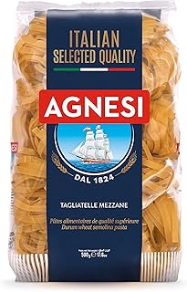 Agnesi Tagliatelle Pasta, 500Gram, Product Of Italy (Pack Of 1), Vegetarian
