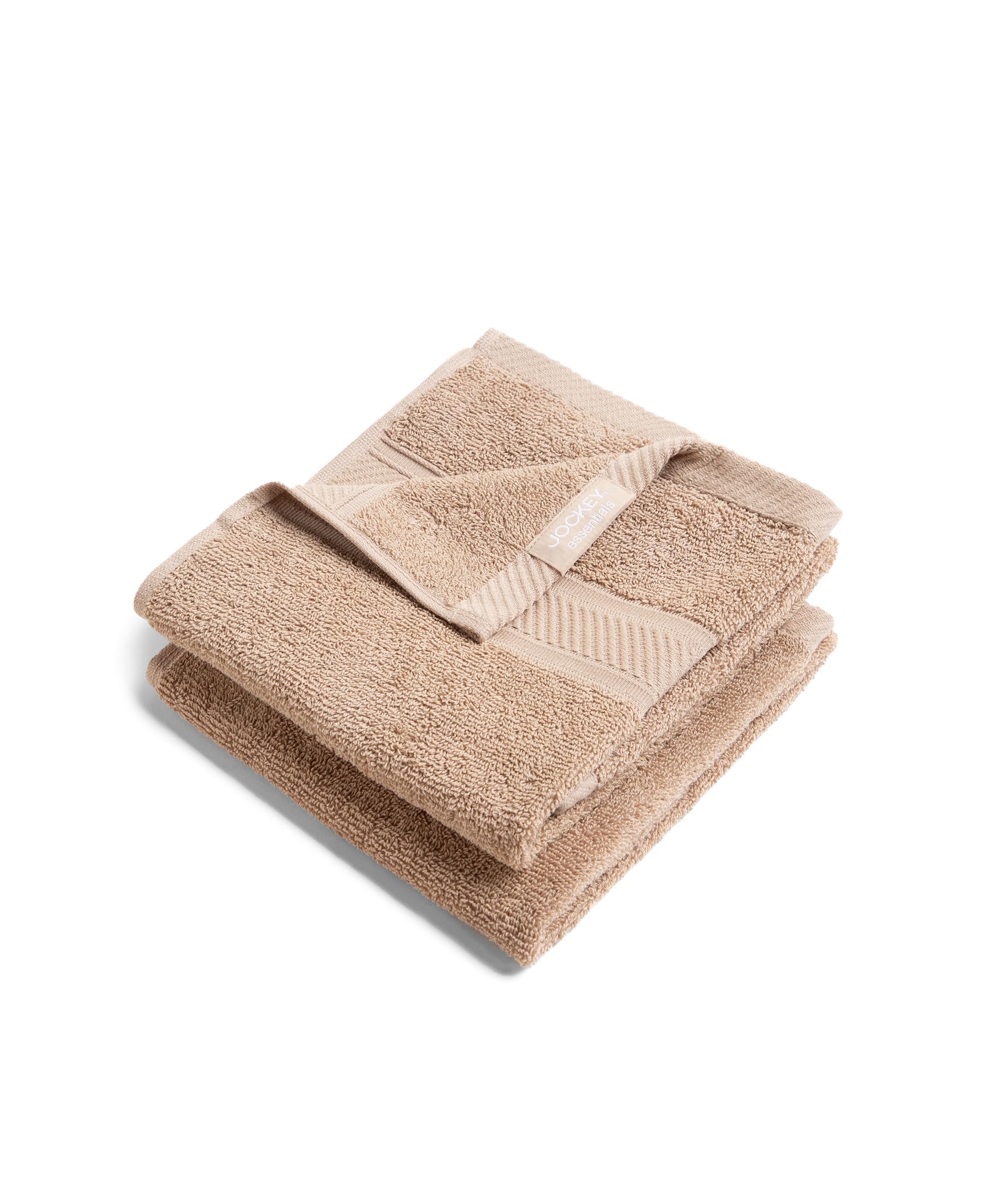 Jockey T201 Men's Cotton Terry Ultrasoft and Durable Solid Hand Towel (Pack of 2)_Nomad_Free Size-image-16