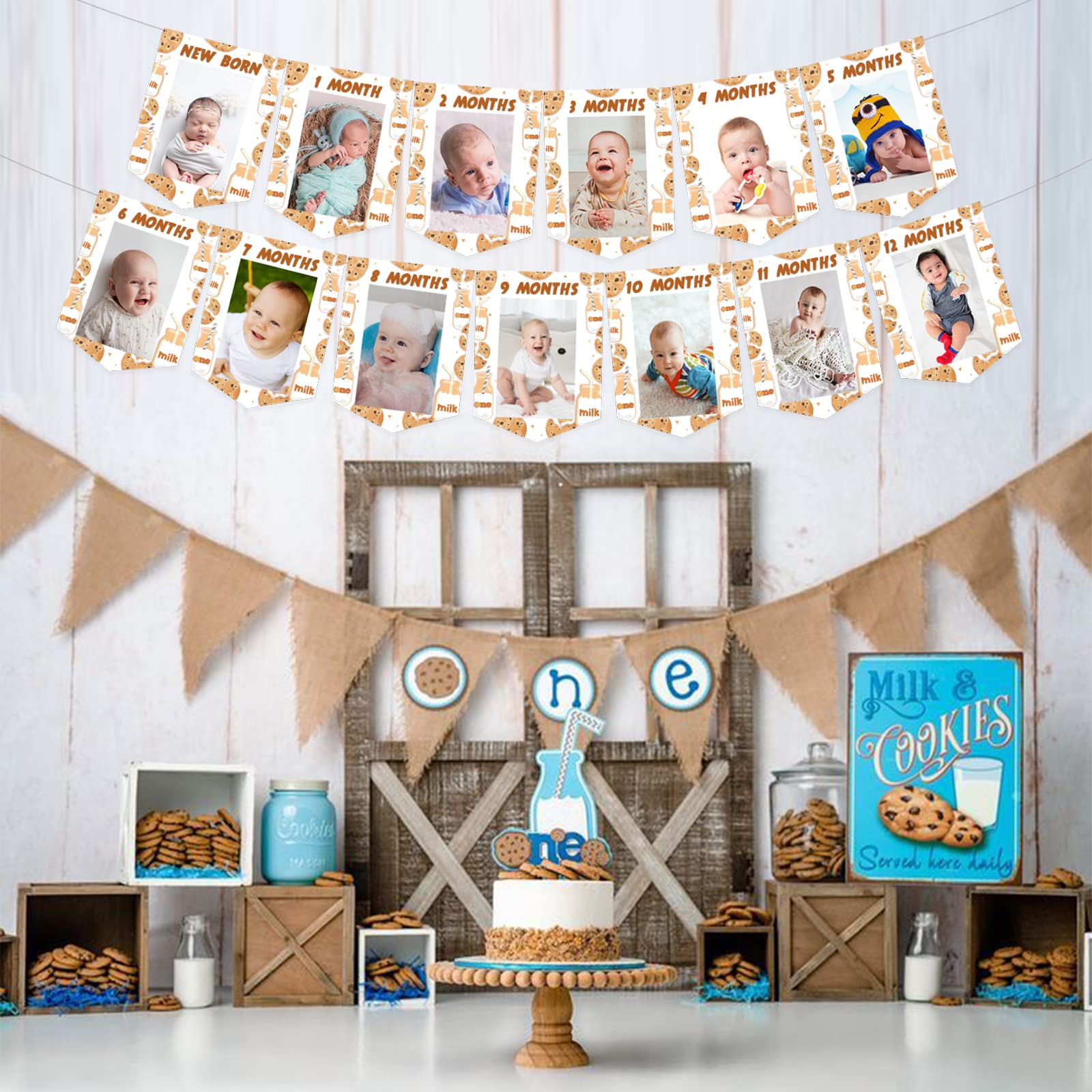 Sursurprise Little Pumpkin 1st Birthday Decorations, Blue Pumpkin First Birthday - View #3