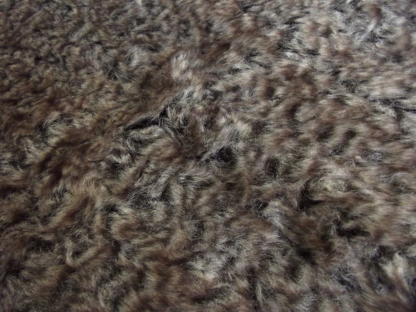 Super Luxury Faux Fur Fabric Material - Brown Rabbit 257, 1/4Mtr - 75cm x 50cm