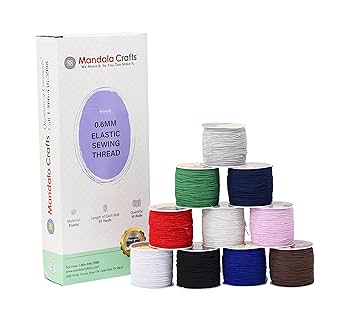 Amazon.com: Mandala Crafts Assorted Colors Shirring Elastic