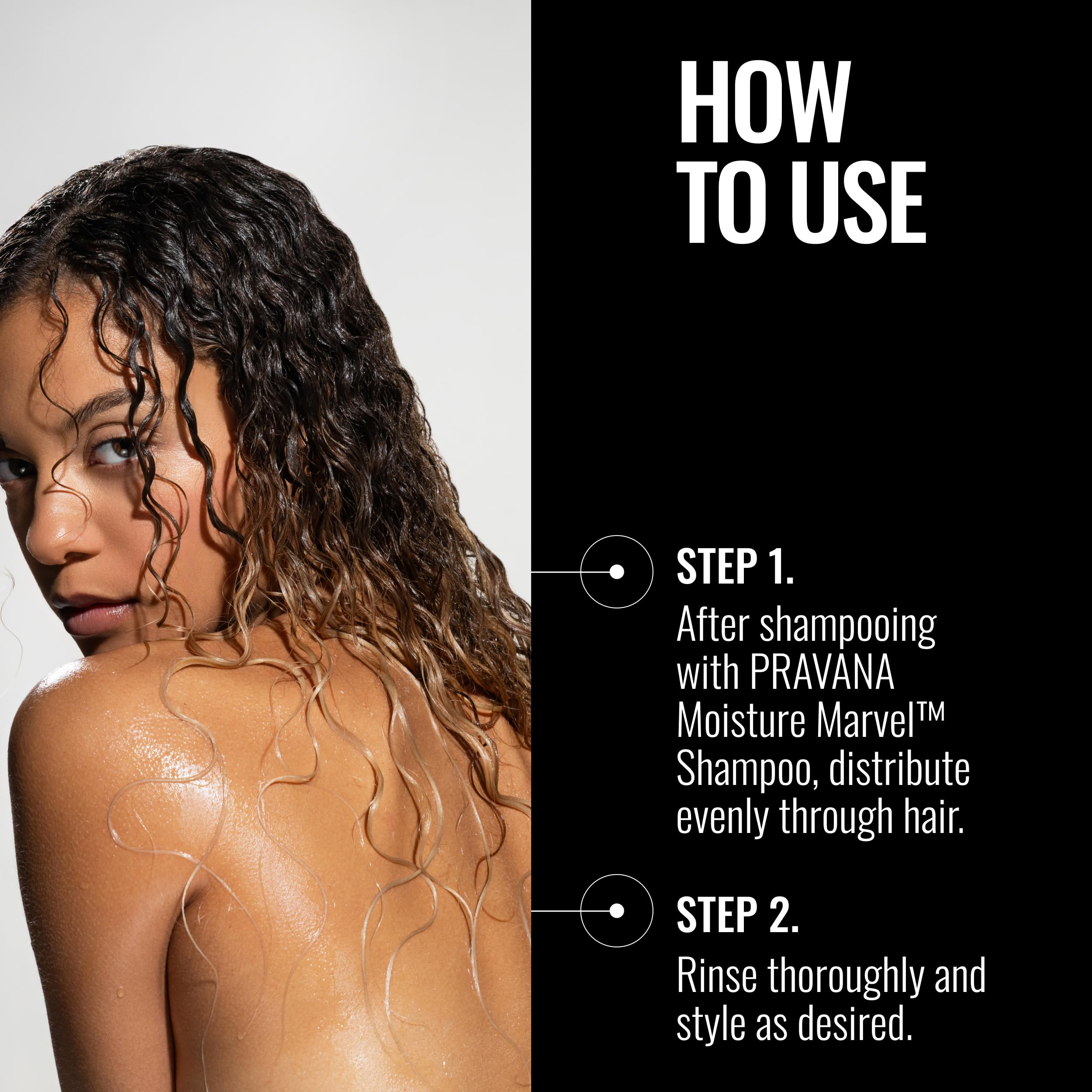PRAVANA Moisture Marvel Conditioner | Nourishes, Hydrates, Moisturizes | For Dry, Color Treated Hair | Hyaluronic Acid Formula | Chromasilk Enhances Shine & Protection | Vegan | Paraben & Sulfate Free