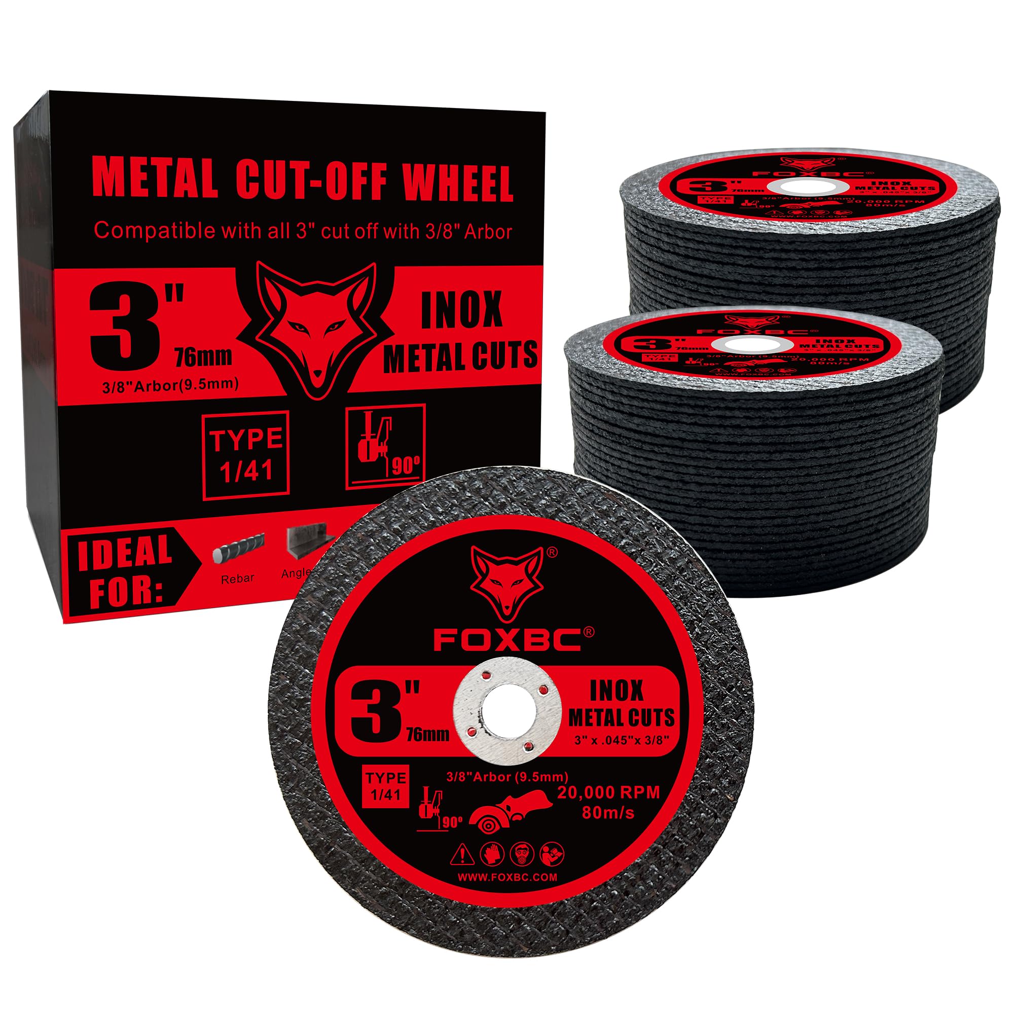 FOXBC Cut-Off Wheels - Metal & Stainless Steel -6 FOXBC Cut-Off Wheels - Metal & Stainless Steel -6