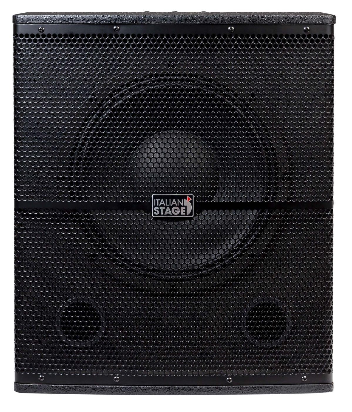 PROEL Italian Stage IS S112A - Subwoofer Attivo da 700w in classe AB con cono da 12" a 2 canali In Out, per locali feste spettacoli DJ, Nero