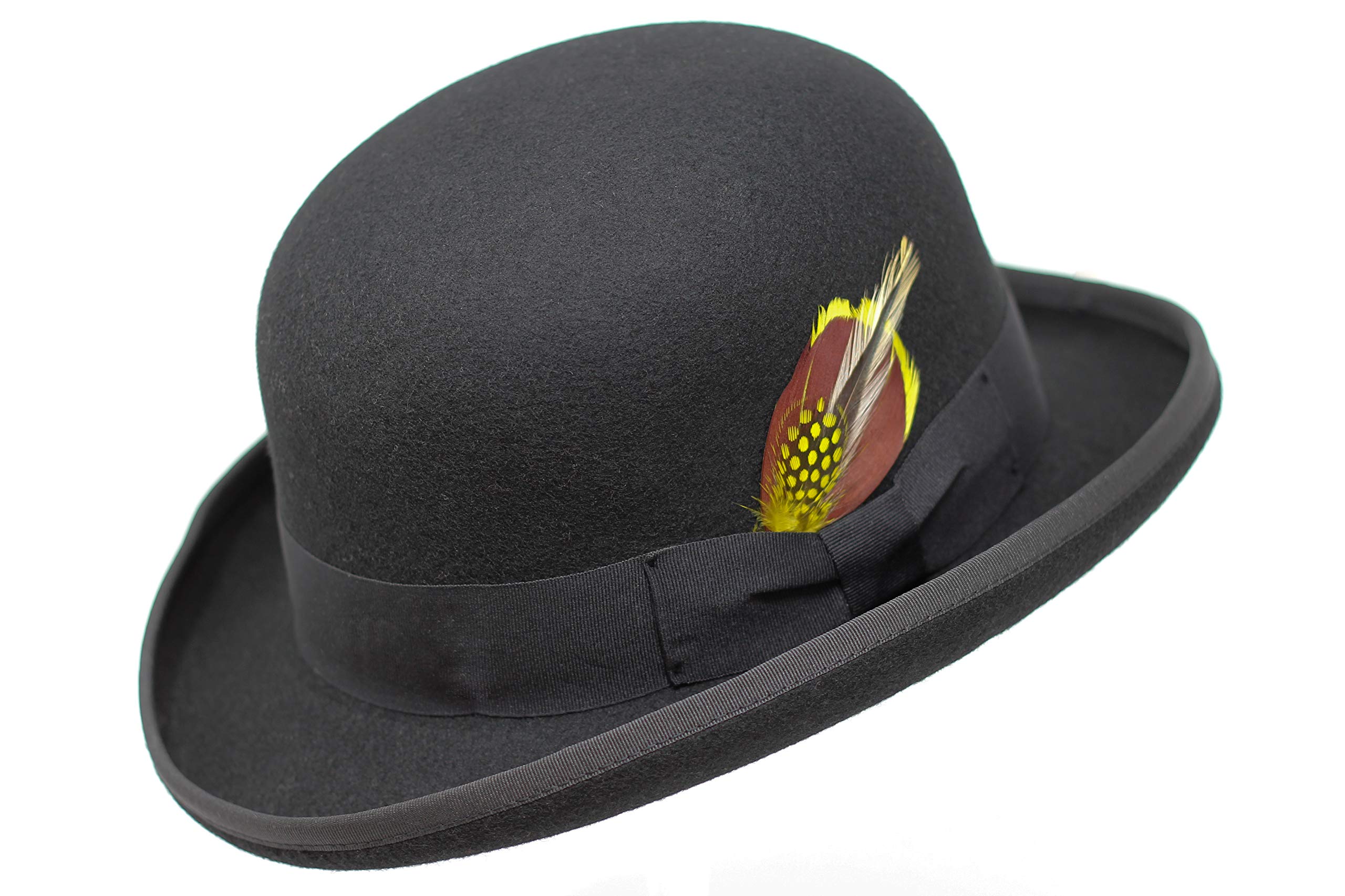 BORGES & SCOTT Premium Orwell - Sombrero de Hongo o Bombín - 100% Fieltro de Lana