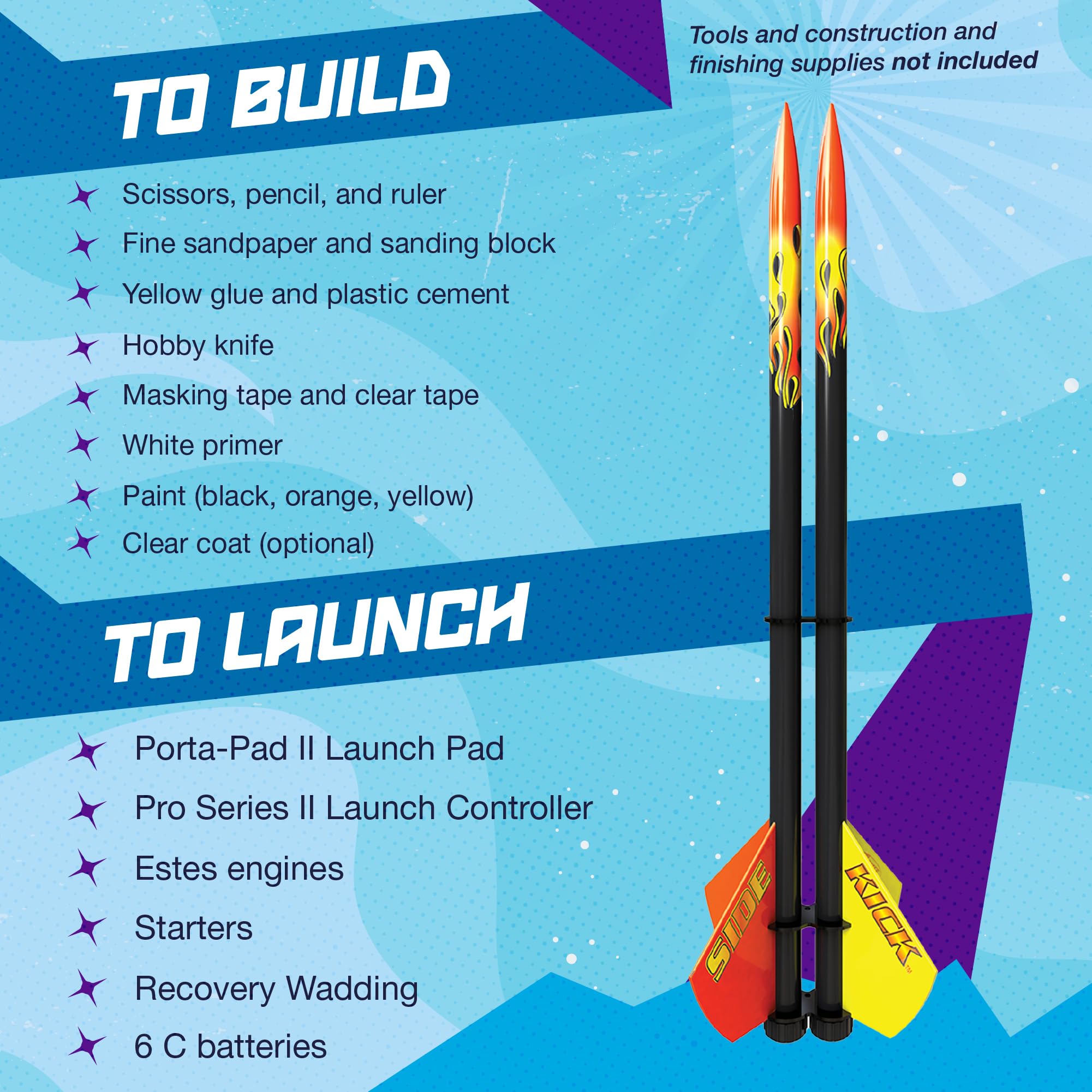 Estes 7287 Sidekick Rocket-Building Kit, Advanced Flying-Rocket-Model Kit for Ages 10+ - Image 4