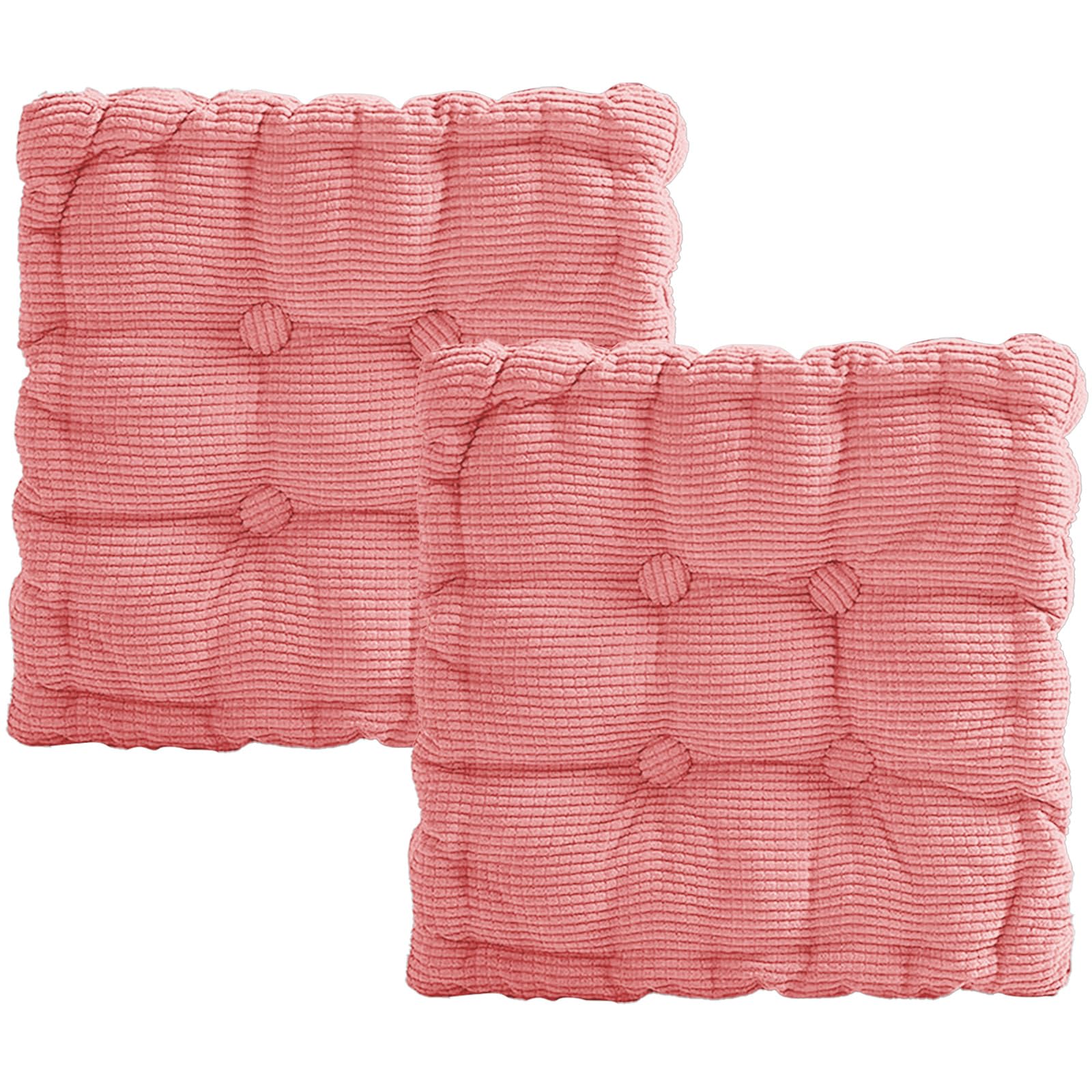 Coussin de chaise de balcon rose 40x40 fini les chaises inconfortables en lot de 2 épais