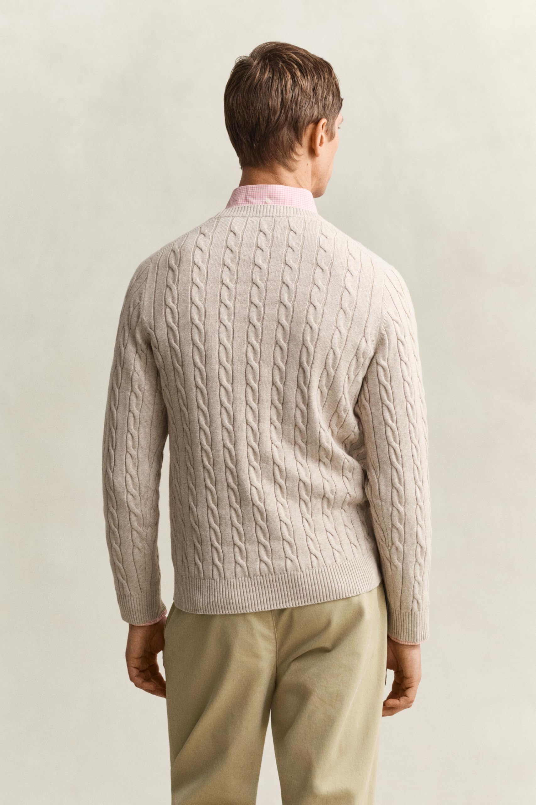 GANT Herren Cotton Cable C-Neck Pullover