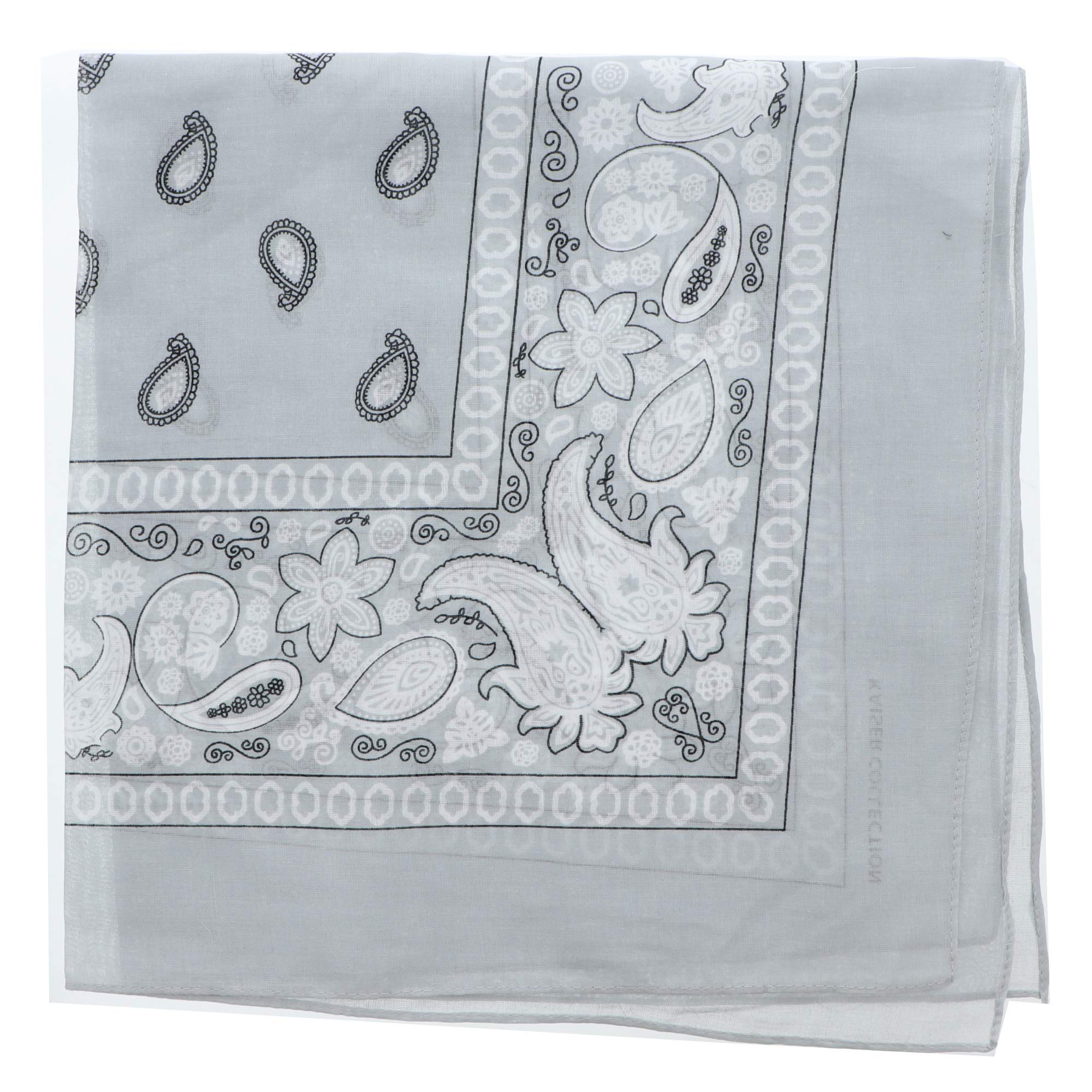 Motique Accessories Extra Large Paisley Bandana 27x27 Inch