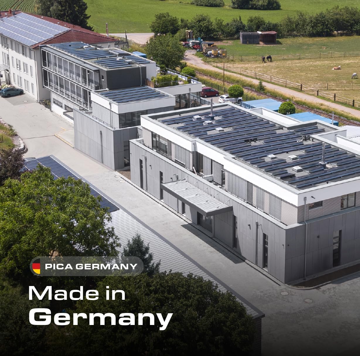 Pica 55010 Marker Pen Set for Carpenters, Carpenter's Pencil - for Wood, Metal, Ceramic, Glass, etc. - with Bag