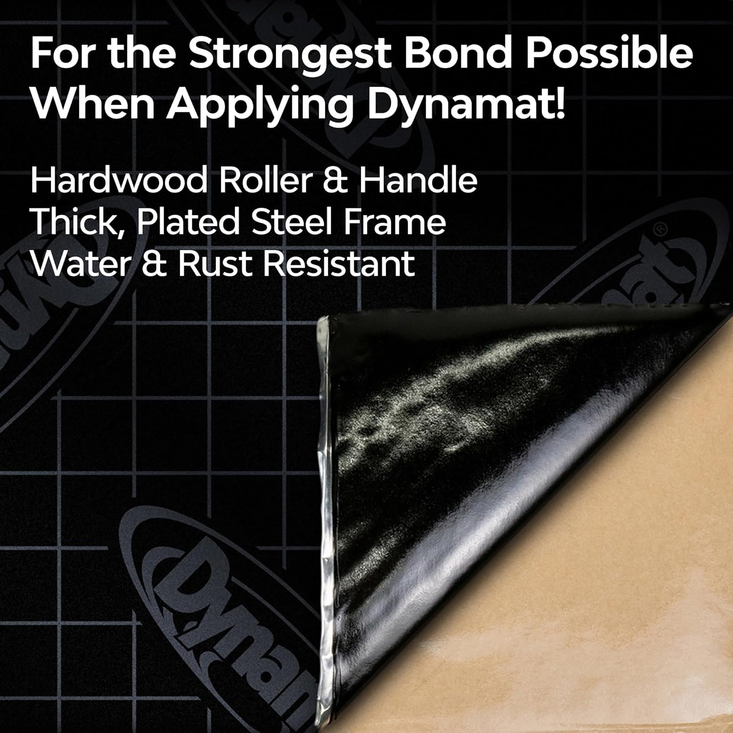 Dynamat Dynaroller: Hardwood Roller Tool for Applying Dynamat Sound Deadening and Car & Home Insulation Material – Achieve Professional-Looking Results with No Air Bubbles – Made in The USA