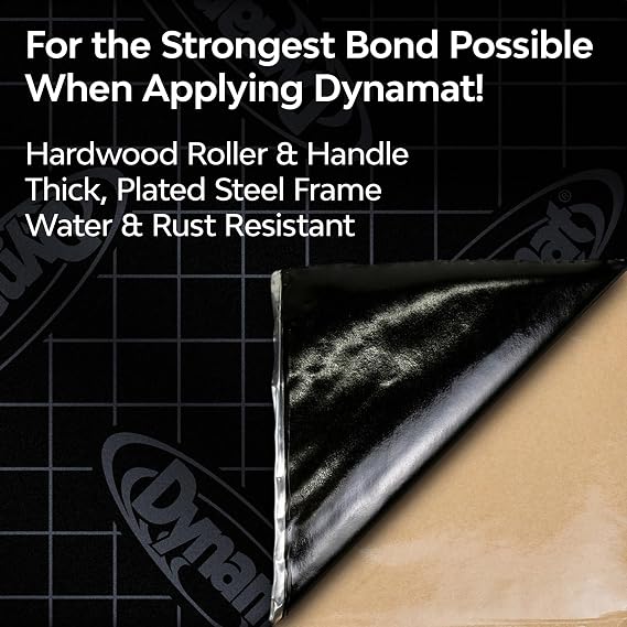 Dynamat Dynaroller: Hardwood Roller Tool for Applying Dynamat Sound Deadening and Car & Home Insulation Material Achieve Professional-Looking Results with No Air Bubbles Made in the USA