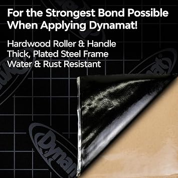 Dynamat Dynaroller: Hardwood Roller Tool for Applying Dynamat Sound Deadening and Car & Home Insulation Material Achieve Professional-Looking Results with No Air Bubbles Made in the USA