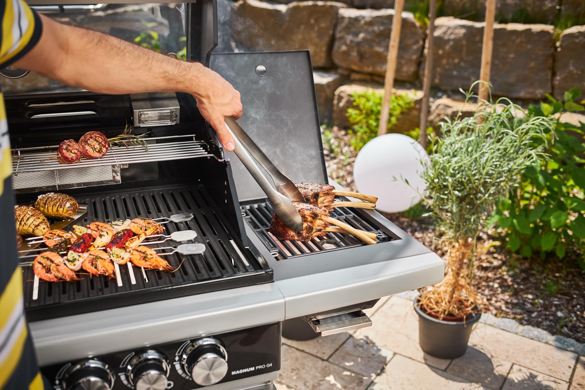 Grillfürst grilltang roestvrij staal 54 cm