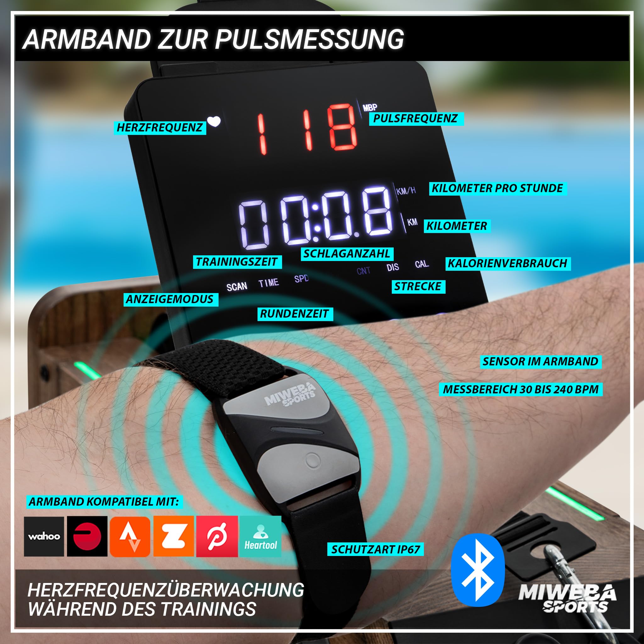 Miweba Sports Rudergerät für Zuhause MR700