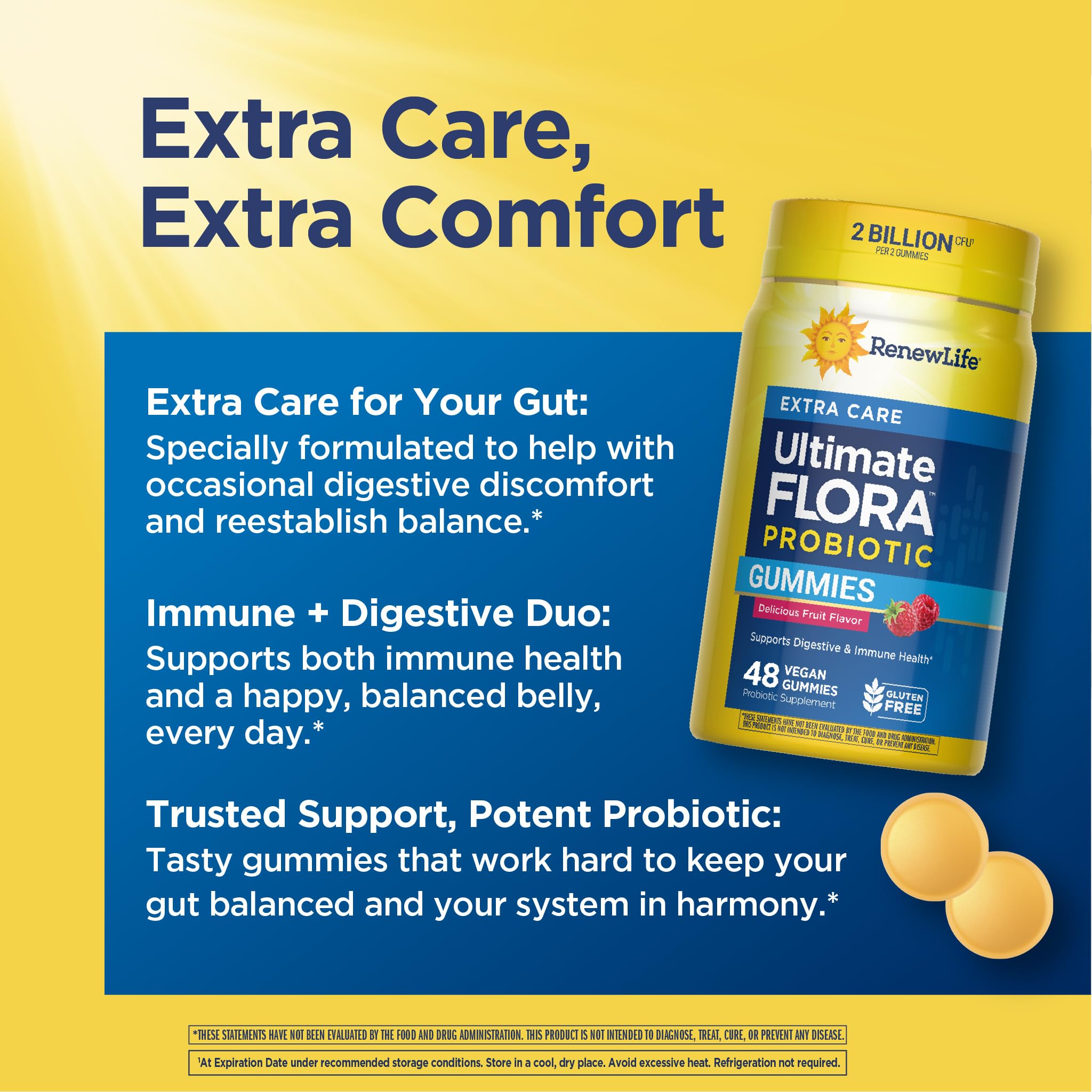 Renew Life Ultimate Flora Extra Care Probiotic Gummies 2 Billion CFU — Amazon image 4